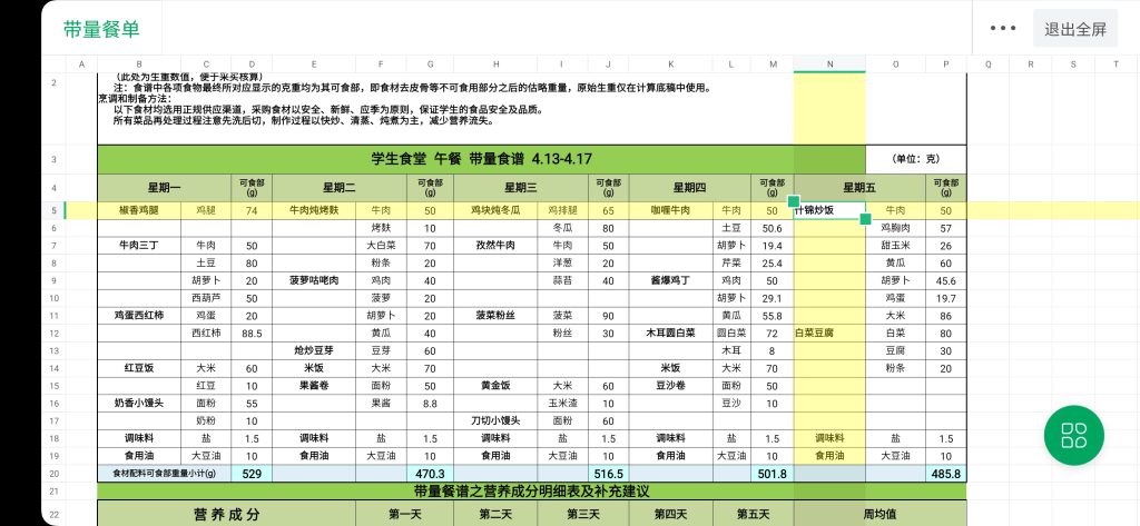 4月13到4月17兴海食谱-投稿论坛-校园墙-欢迎来到-北京市兴海学校论坛 - Powered by xinghai.ltd