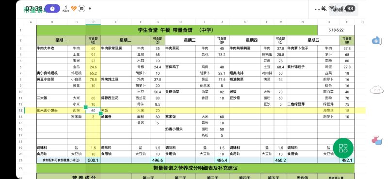 5.18-5.22食谱-北京市兴海学校论坛 |北京市兴海学校校园墙 | 校园交流平台 - Powered by xinghai.ltd